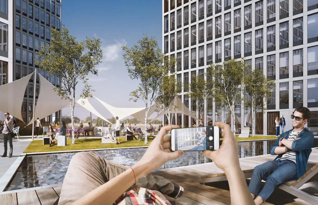 Face2Face Business Campus, ulica Żelazna 4, Dąb, Katowice